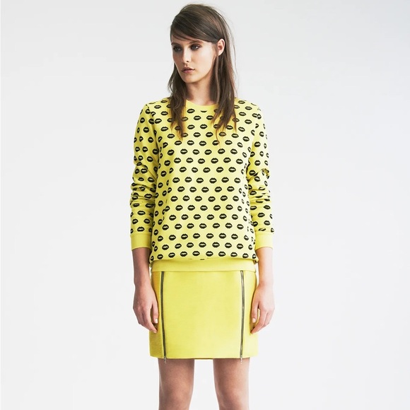 Lip Print Sweatshirt By MARKUS LUPFER - Picture 1 of 6